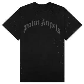 Glittered Logo Classic Tee - Black/Black